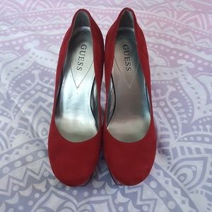 Red Guess heels